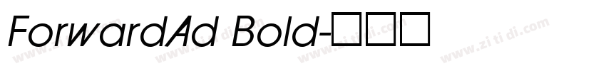 ForwardAd Bold字体转换